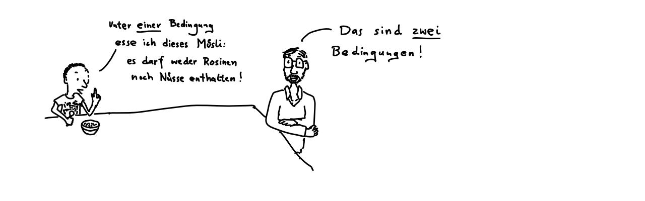 Müsli nur ohne Rosinen und Nüssen